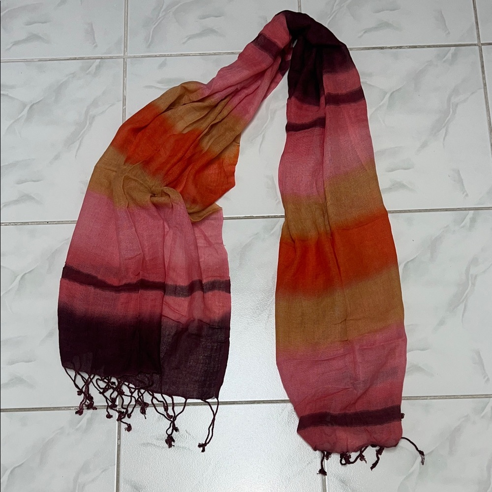 Aldo Vibrant Pink and Orange Scarf